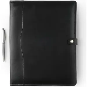 Leather Portfolio - Professional Portfolio Organizer, Resume Folder, Leather Padfolio for Men and Women, Business Portfolio with cardholder, Portfolio Folder - Leather Folder