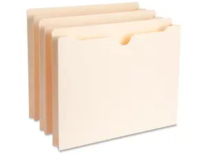 Business Source File Pockets Straight Tab 1-1/2" Exp. 300 Cap. Ltr 50/BX MLA 65798