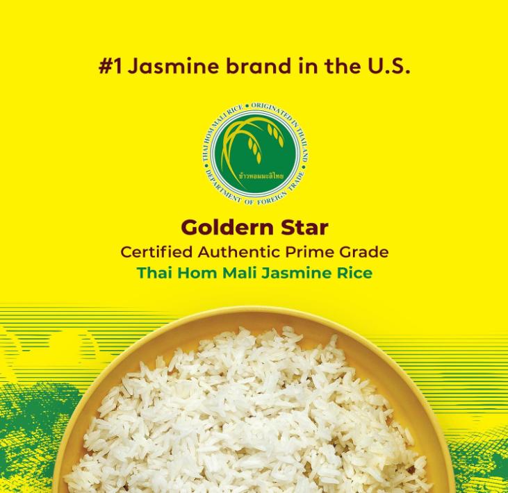 Thai Hom Mali White Jasmine Rice - Prime Grade White Rice - 10 lb Bag