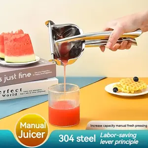 1pc of Orange Juice Extractor Made of 304 Stainless Steel, a Manual Juicer Designed for Home Use, Effectively Separates Pulp from Juice, Ideal for Extracting Juice from Pomegranates, Perfect Kitchen And Accessory