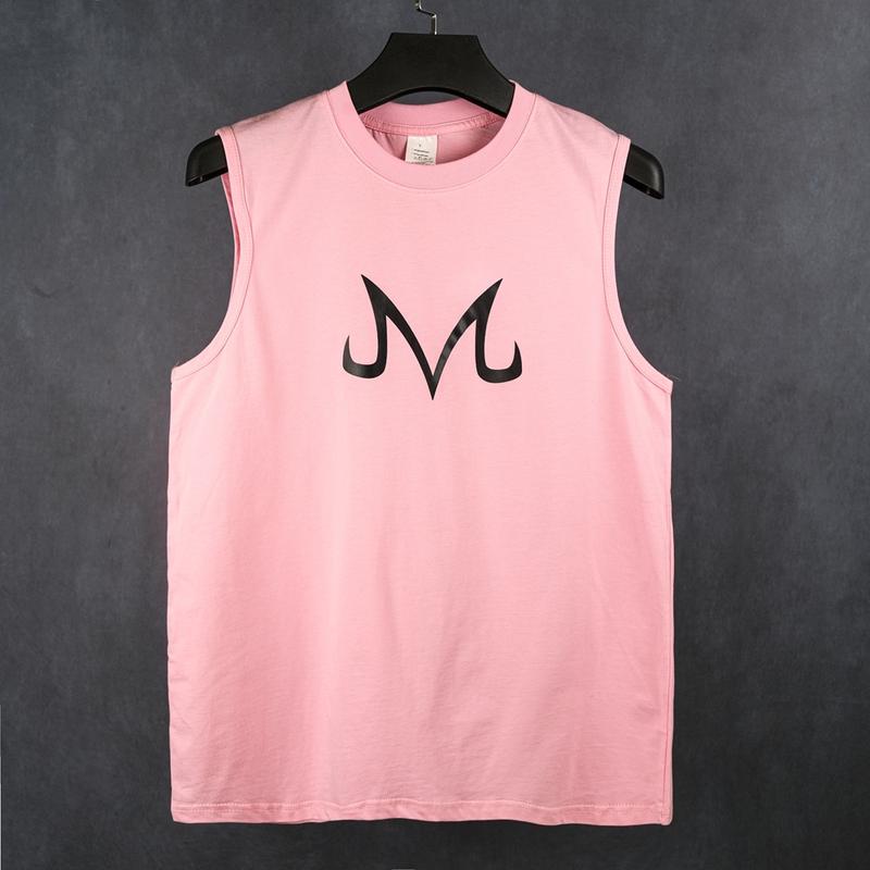 80s 90s Dragon Ball DBZ Oversized singlet muscle men's graphic tees majin print Fits Anime tank tops men gifts Cotton Breathable Fabric Fashion
