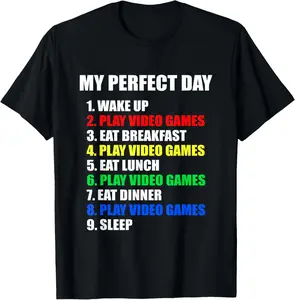 100% Cotton GIFT IDEA: The Perfect Gaming Day Suprise for Gamers T-Shirt