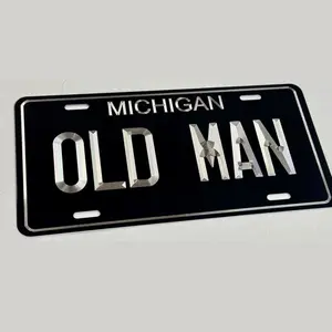 PRINT Engraved Custom Personalized For Any State Car Tag Diamond Etched License Plate
