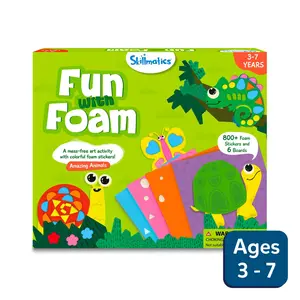 Skillmatics Fun with Foam - Art & Craft Activity, Mess Free Art, DIY Creative Kit for Kids Ages 3 to 7
