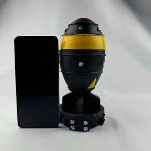 Retro Mini Nuclear Bomb Desktop Decor, Waterproof Resin Storage Box with Flip Lid, Desktop Storage Organizer, Ideal for Home and Office Use