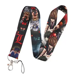 Anime Source Death Note Manga Series Characters Lanyard Keychain ID Badge Holder