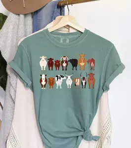 Cow Breeds Farm Animal Lover T-Shirt