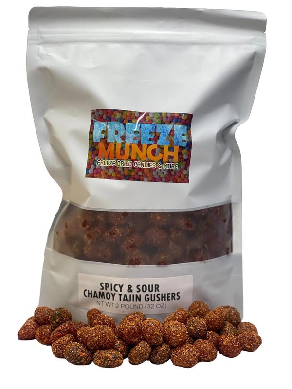 Spicy & Sour Chamoy Tajin Viral Gushers Enchilados Gummy Tangy Chamoy Flavor Chili Candy Bonbon Snack Dulce