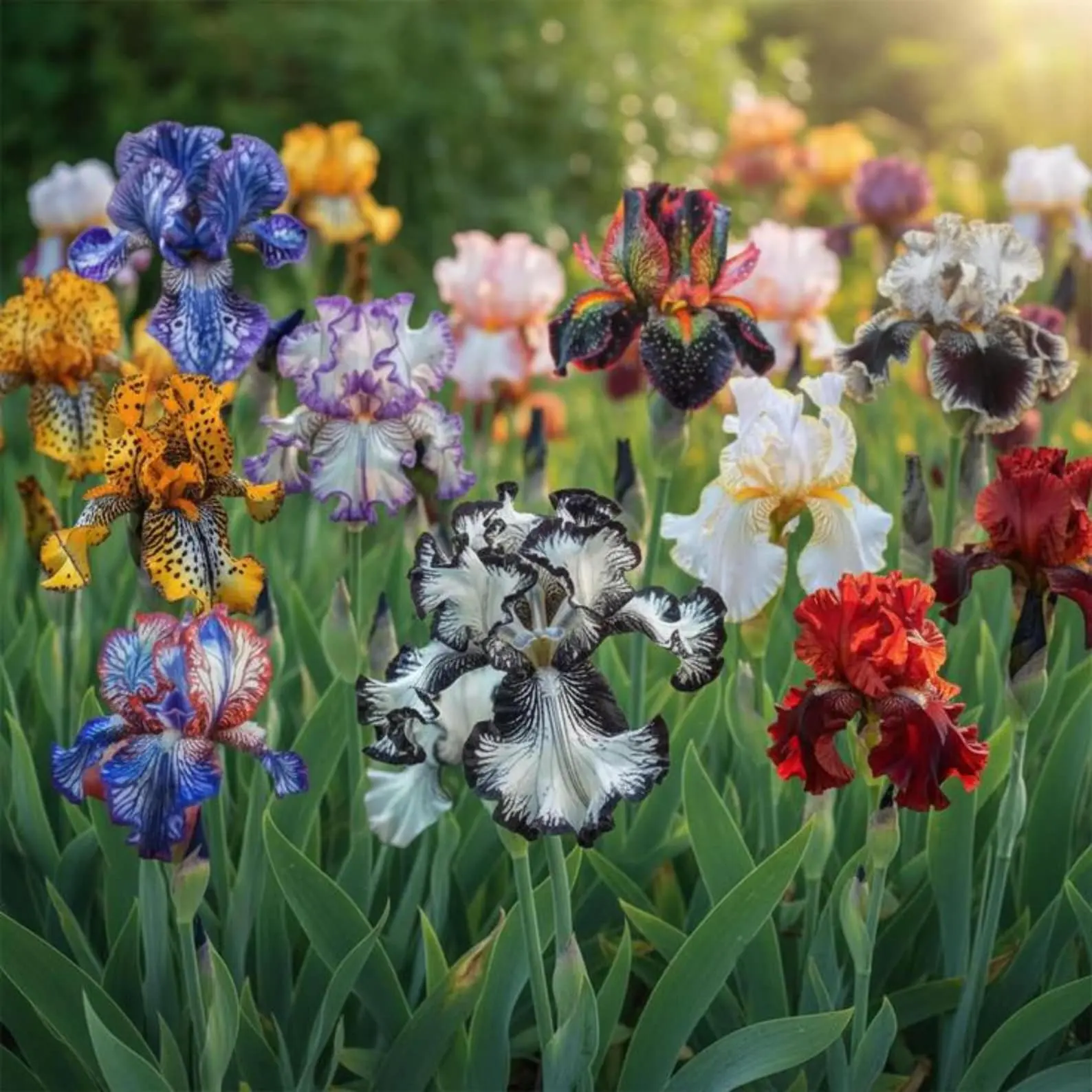 200 rare mixed-color iris seeds, hardy perennial, perfect for garden and patio planting! Plant vibrant irises this season, the perfect gardening gift choice. Easy to grow for beginners and experienced gardeners alike.