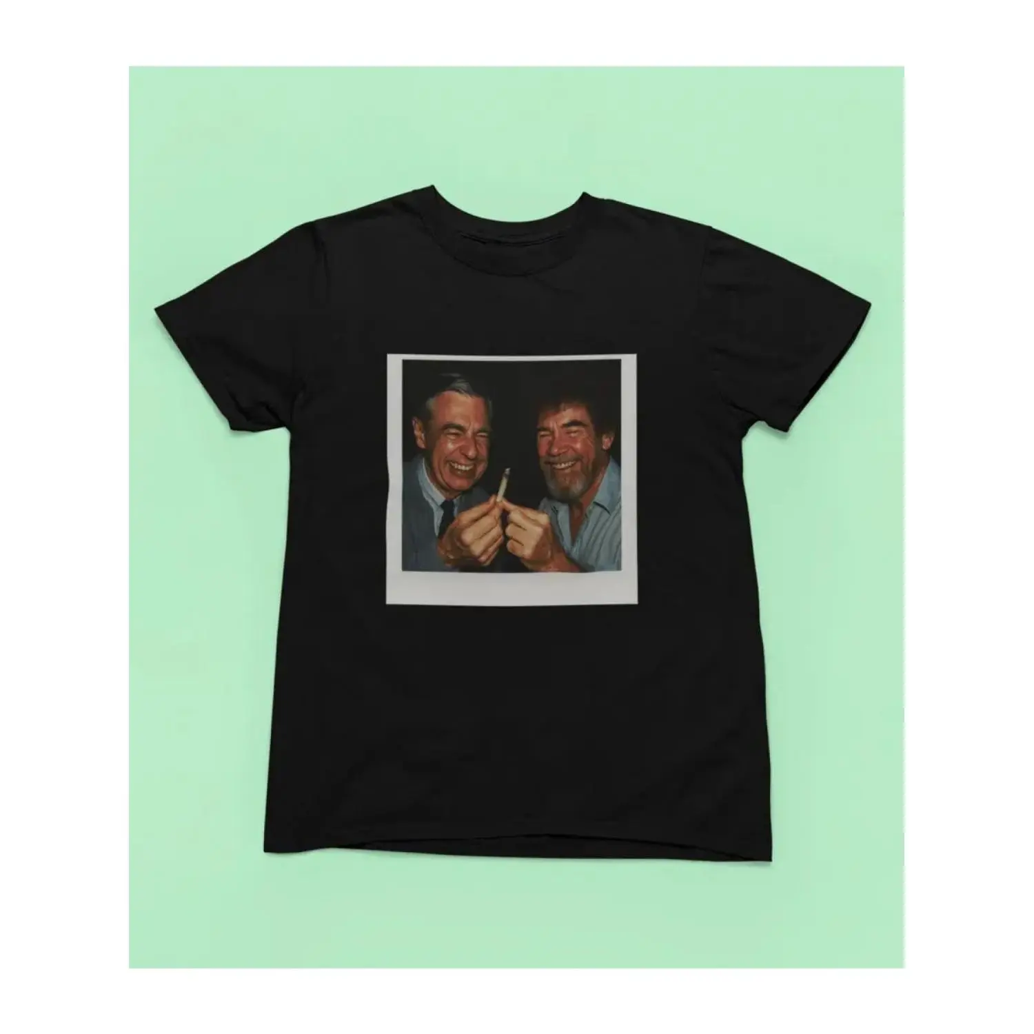 Trendy Black Tee Showcasing an Image of Two Pals Enjoying a Moment in a Easy Design - A Distinctive Clothing Piece for Relaxed Outings And Daily Use, Plus Size