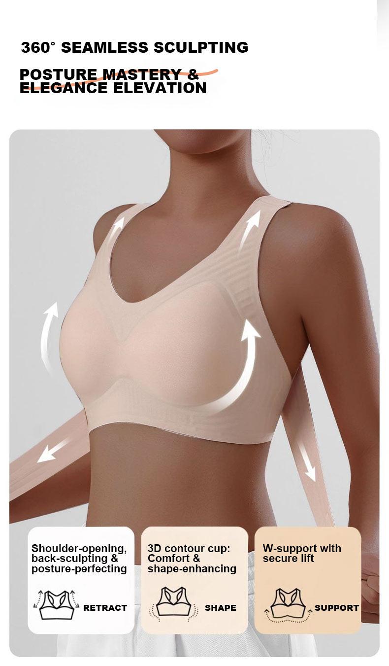 Product Introduction of Posture Corrector bra, Seamless Posture Corrector bra, Adjustable Support for Back & Shoulders, Posture Corrector Bra 2-in-1 - Supportive Shapewear for Back Pain Relief & Shoulder Support for Women Underwear 1