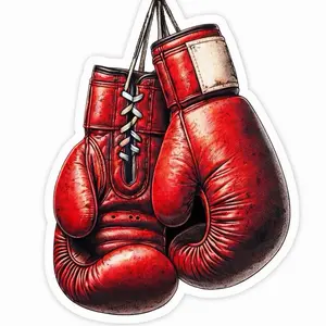 Boxing Gloves Sticker Box Decal Car Bumper