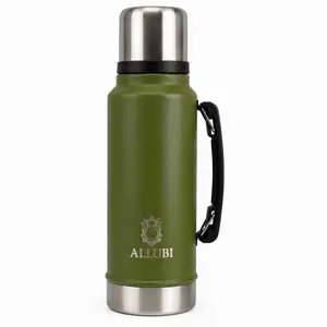 ALLUBI Stainless Steel Vacuum Flask (1.0 L) - Heat Resistant, Leakproof, Portable Insulated Drinkware with Lid for Adults, Kitchenware Tumbler