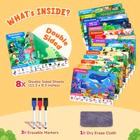 Seek & Find Game Book【Animal Themes - 8 Sheets】