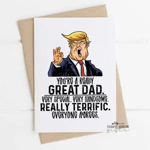 Father's Day Card - Donald Trump - Card for Dad, Stepdad