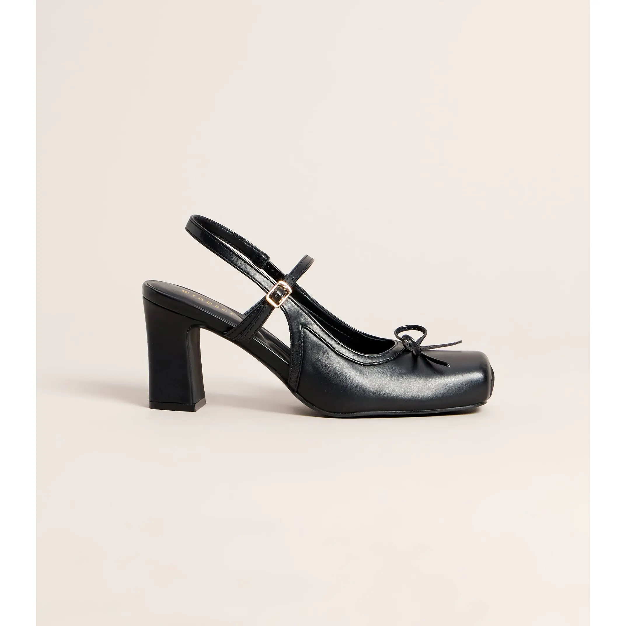 En Pointe Bow Slingback Heels