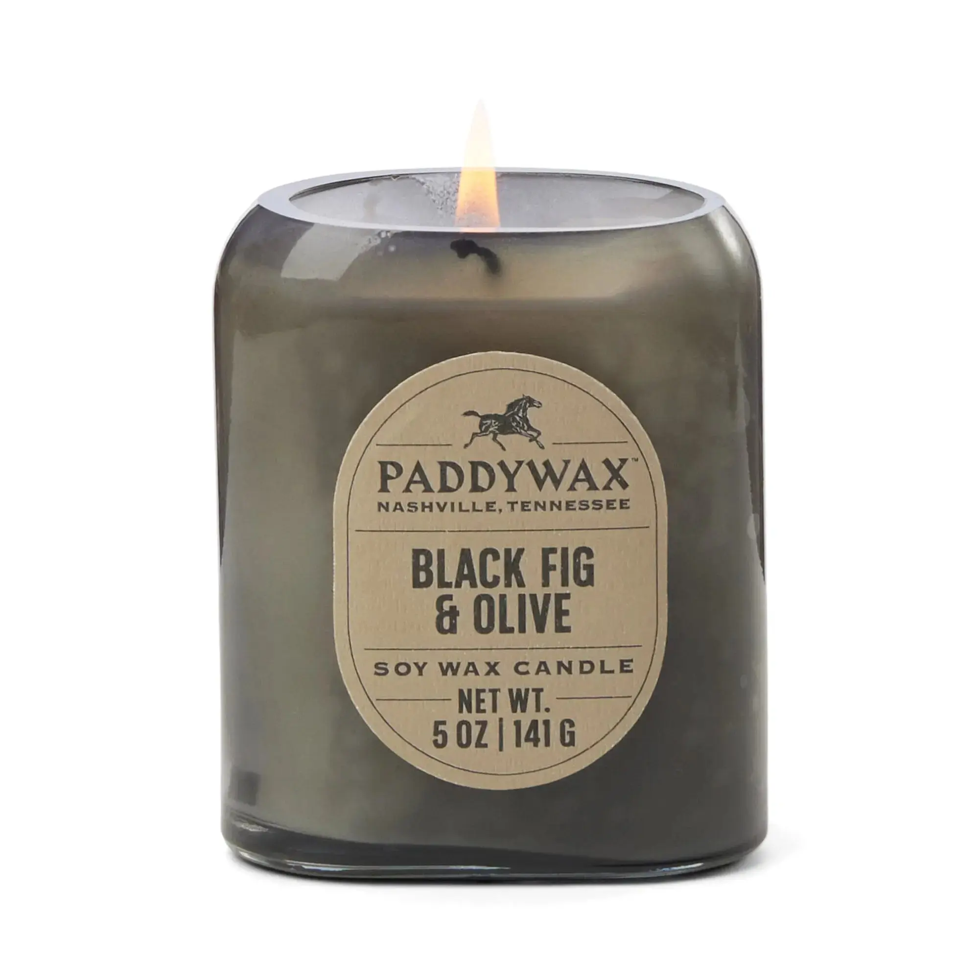 5oz Black Fig & Olive Scented Wax Aroma Bean Candle - Vista Candle, Minimalist House Decoration, Approx. 35hr/35 Hours Burn Time, Home Decor Home Supplies