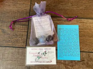 Aquarius Crystal Set of 6 crystals or stones for the water bearer