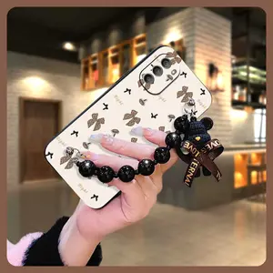 protective case Back Cover Phone Case For MOTO G Stylus 2022 cute Black pearl pendant Dirt-resistant soft case phone case Anti-knock Cartoon Simplicity Skin-friendly feel silicone