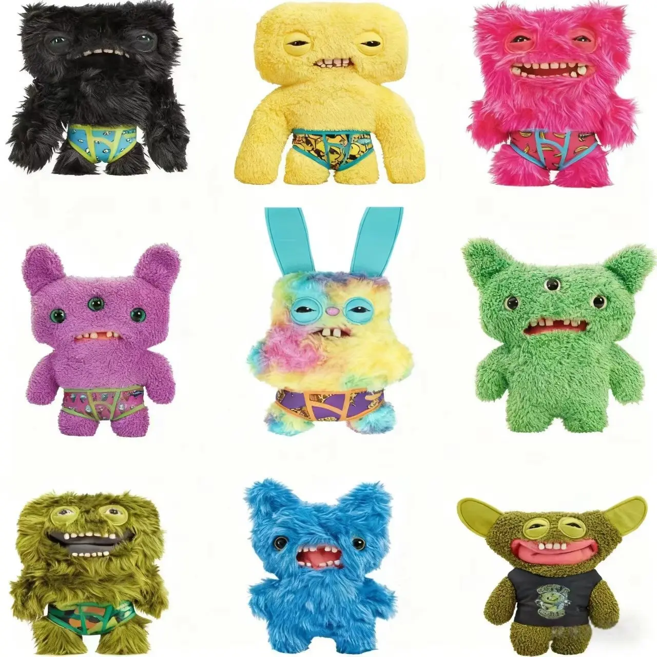 Fuggler Big Teeth Tooth Monster Doll, Cute Funny Monster Plush Toy, Soft Stuffed Animal, Stuffed Animal Gift