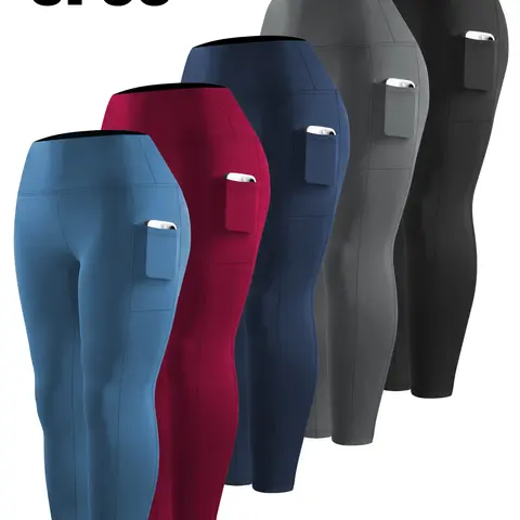 Ytech X  Plus Size Leggings for Women with Pockets Stretchy 1/3/5Pack Leggings XL-5XL Tummy Control High Waist Womens Leggings Workout Yoga Pants Gym Leggings#TikTokShopCyberMondayshopblackfriday#christmasgiftideas#blackfriday