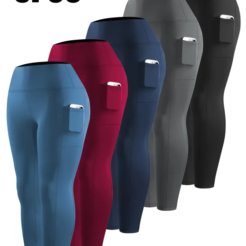 Ytech X Plus Size Leggings for Women with Pockets Stretchy 1/3/5Pack Leggings XL-5XL Tummy Control High Waist Womens Leggings Workout Yoga Pants Gym Leggings#TikTokShopCyberMondayshopblackfriday#christmasgiftideas#blackfriday