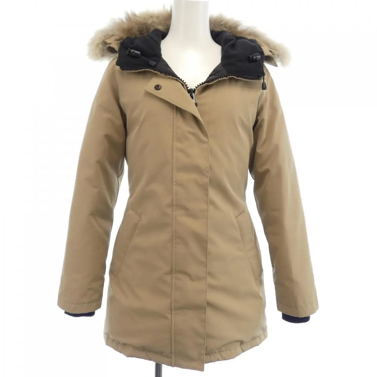 Pre-owned Canada Goose Nylon Small Leather Goods Victoria Down Jacket