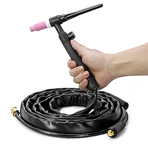 TIG Welding Torch, WP-17V Air-Cooled Lift TIG Torch with 10-25mm² Quick Connector, 35-50mm² to 10-25mm² Adapter, 13 FT Gas Hose for FEIFANKE and HAXIAOER MIG135 MIG145 MIG250 ARC200