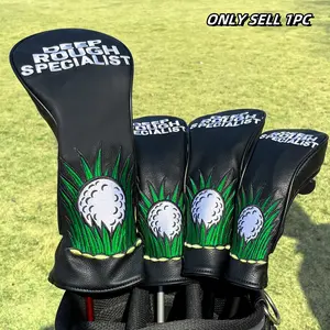 Golf Ball Design Headcovers for Drivers & Hybrids, 1pc/3pcs Set, Golf Accessory, Perfect Fit for Both Men & Women, Ideal Gift for Golfers