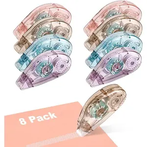 Double Sided Tape Roller - 8 Pack Adhesive Scrapbook Glue Tape Runner Roller for Scrapbooking,Wrapping, School  Paper Handicraft,Crafts  Wrap and Arts Projects (8mm x 210ft)