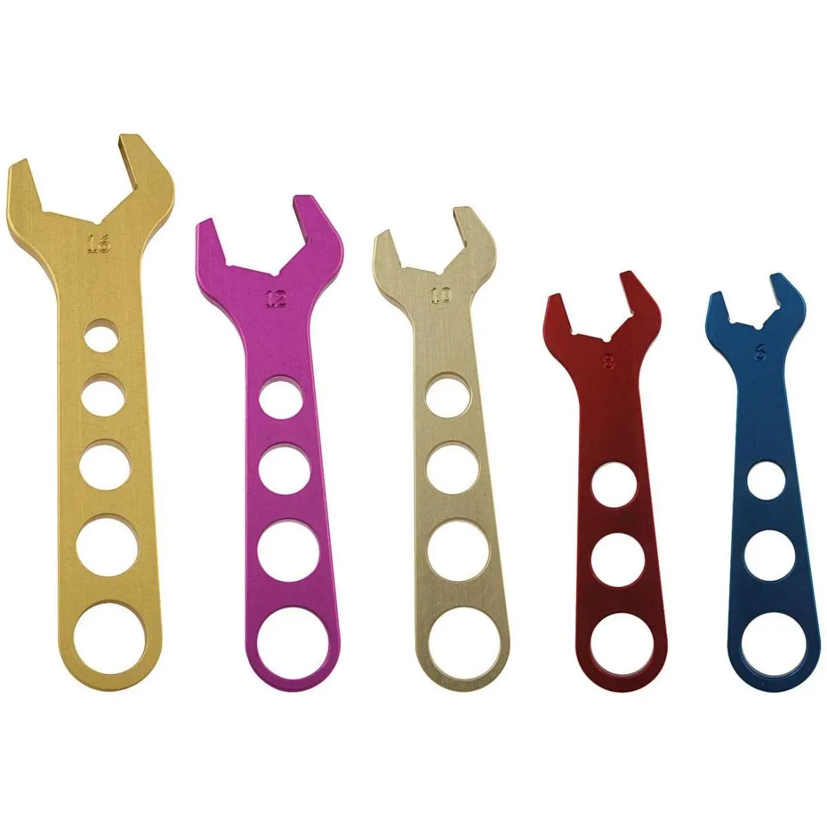 212 MAIN Aluminum AN Crowfoot Wrench Set - Heavy-Duty Hand Tool for Precision Fastening Tasks