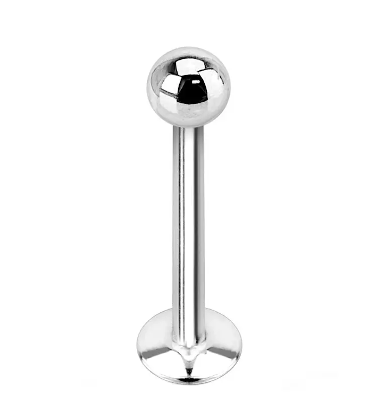 14g & 16g Internally Threaded Stainless Steel Labret Stud Piercing Jewelry, 2mm-4mm Ball Tip, Easy-Insertion Multi-Size Body Jewelry Accessory