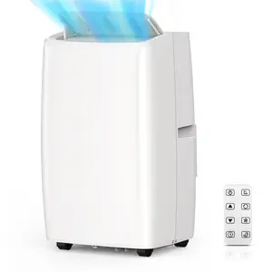Ultra-Quiet 14,000 BTU Portable Air Conditioner – 4-in-1 AC with Dehumidifier, Fan, Sleep Mode – Remote & Panel Control, 24H Timer, LED Display, Complete Window Kit – Cools Rooms up to 750 Sq.Ft