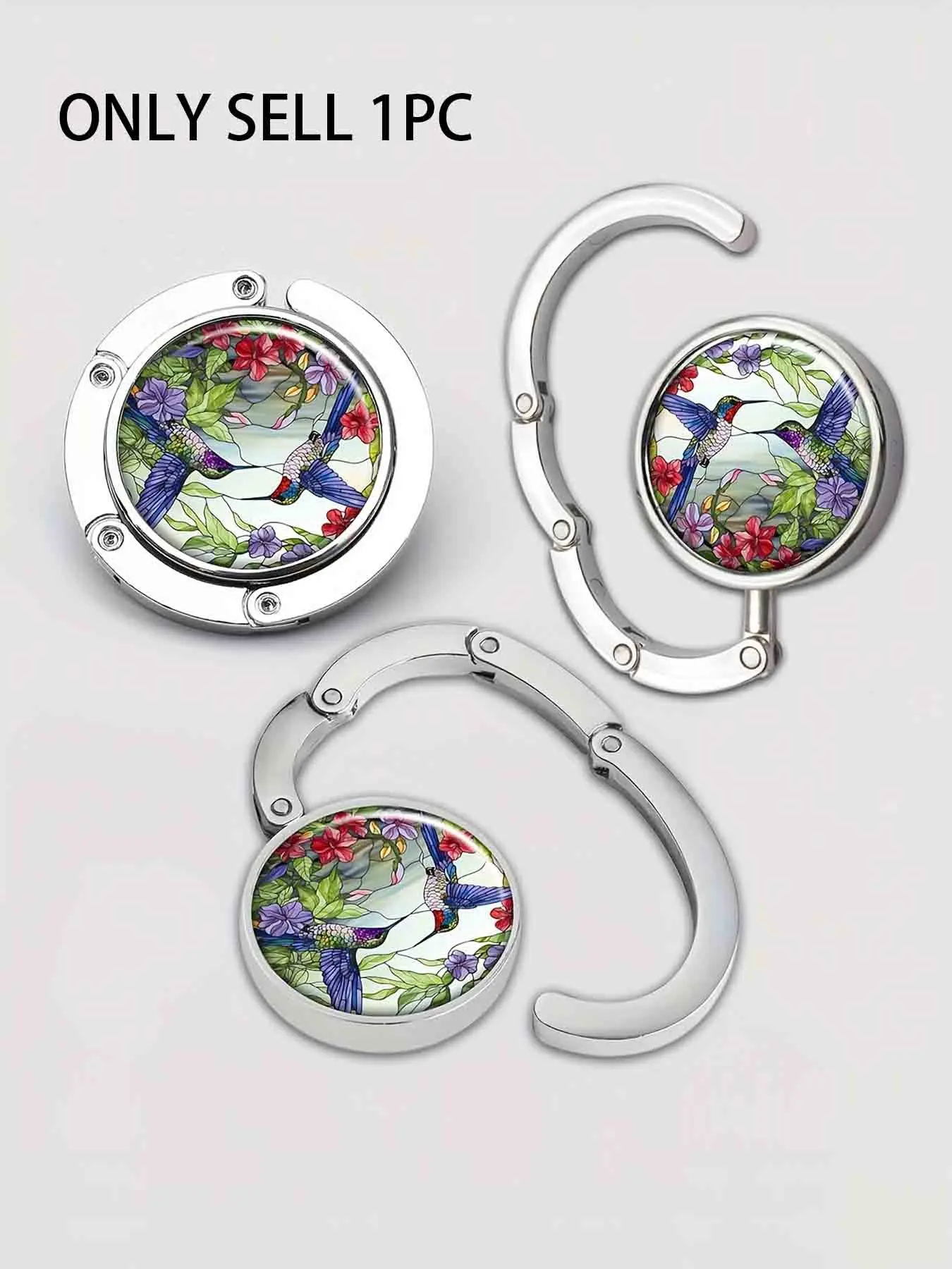 Table Hooks for Bags, Handbag Hangers, Purse Hooks, Unique Storage Solutions for Women And, Featuring a Hummingbird Design