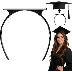 Graduation Cap Headband Insert - Secure Grad Cap Headband for Graduates, Women & Students - Keeps Hairstyle Intact for Graduation Hat Stability - Essential Hat Accessories