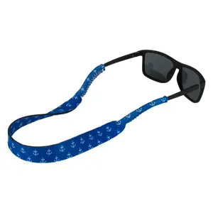 Ukes Premium Sunglass Strap - Durable & Soft Glasses Strap Designed with Floating Neoprene Material - Secure fit for Your Glasses and Eyewear. (The Anchormans)