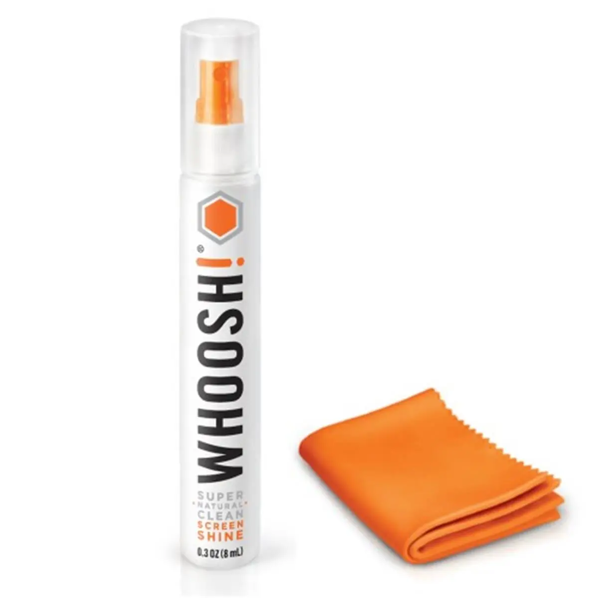 212 MAIN Whoosh Protective Screen Cleaner Spray, 8ml Pocket-Sized Multipurpose Formula for Smartphone, Tablet, Includes Reusable Cloth