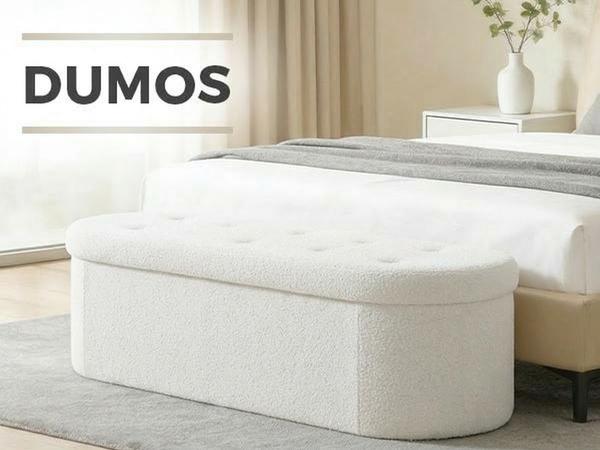 Folding Storage Ottoman Bench, Oval Round Ottoman End of Bed Foot Rest Bench Stool with Cushion, Storage Chest for Bedroom, Living Room, Entryway