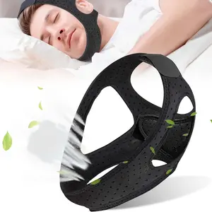 Universal Anti-Snoring Device, Adjustable, Solid, Unscented, Comfortable Chin Strap for Sleep Apnea, Snoring Relief for Women and Men