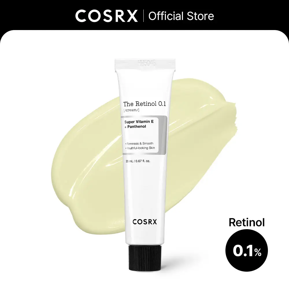 [COSRX Official] The Retinol 0.1 Cream (20ml) | BEGINNER-FRIENDLY RETINOL FOR IRRITANT-FREE WRINKLE CARE, EYE WRINKLES