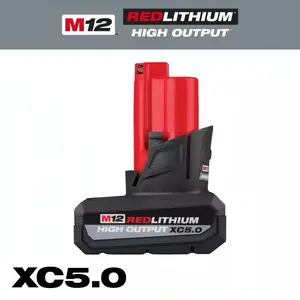 M12 12-Volt Lithium-Ion XC High Output 5.0 Ah Battery Pack
