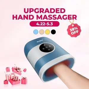 [mothersdaygift] CINCOM Upgraded Hand Massager, Cordless Finger Soother with Customizable Settings，, Rechargeable with Comfort Warmth, Provides Ultimate Relaxation, Wonderful Gift for Black Friday, Thanksgiving, Christmas, Birthdays & More