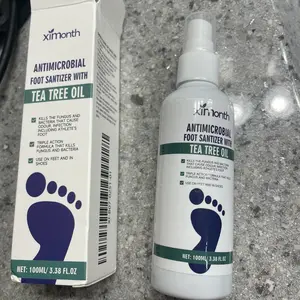 Herbal Antibacterial Foot Spray with Tea Tree Oil - 100ml Long-Lasting Formula for Foot Odor, Athlete's Foot Treatment & Fast-Acting Itch Relief