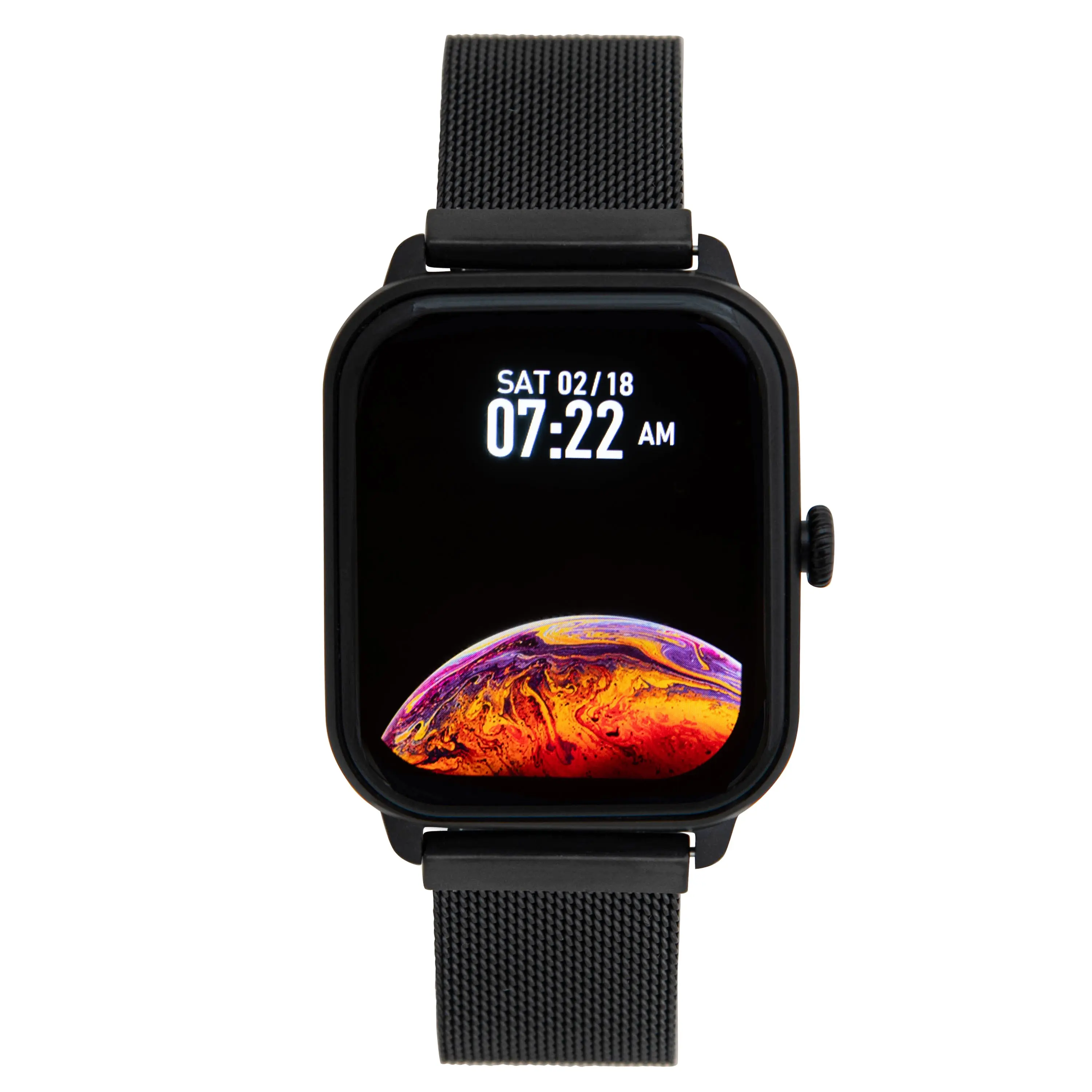 iWatch Model #: BCBM - Black Case with Black Metal Band