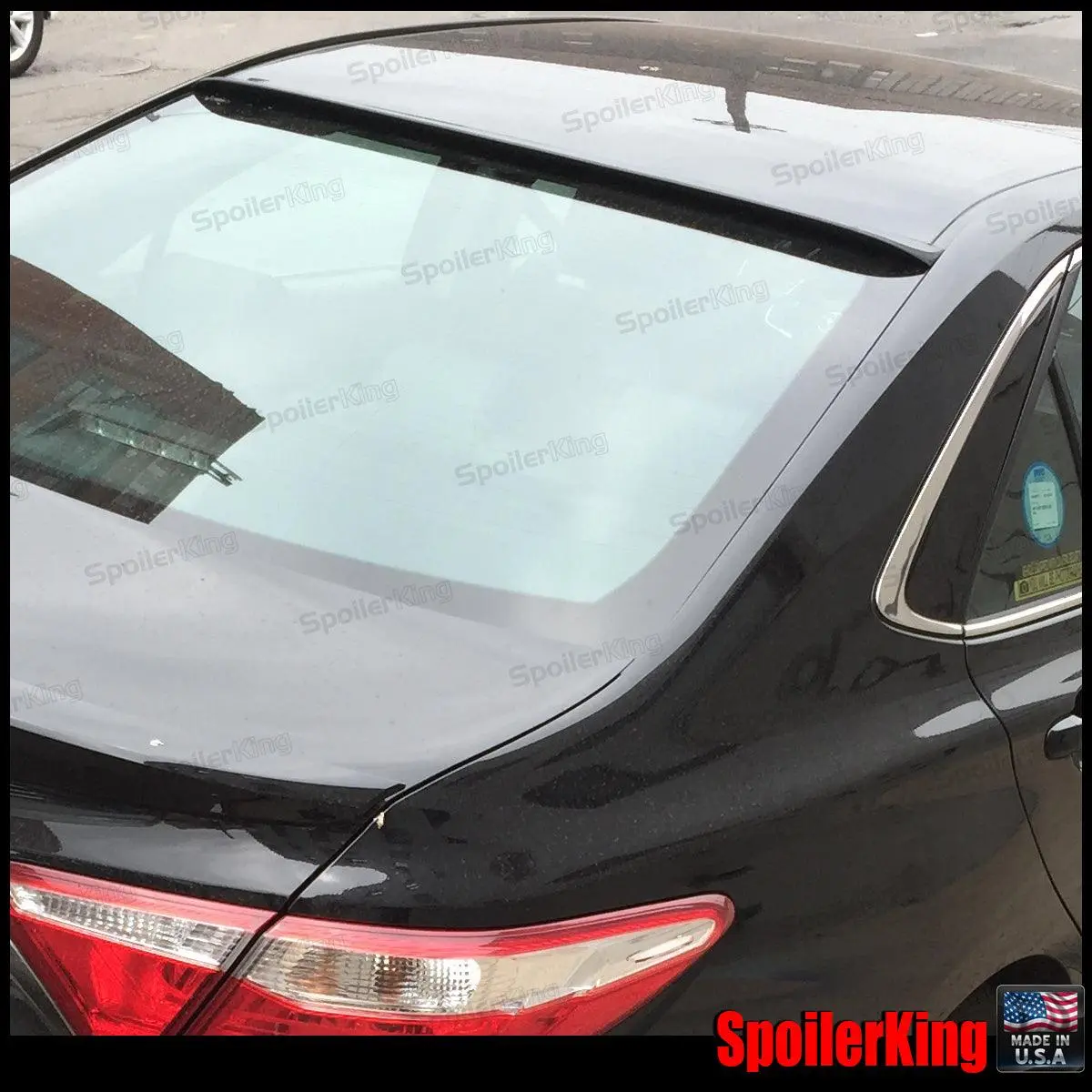 Toyota Camry 2015-2017 Aftermarket Rear Window Roof Spoiler (284R) - Self-Adhesive, 1 1/4" High, 2 5/8" Wide Auto Replacement Body Part