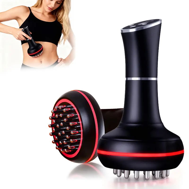 Electric Body Massage Brush-USB Rechargeable, Compact Tool with Multiple Vibration Modes, Portable for Home & Travel, Ideal for Adults' Shoulder/Neck/Back Relaxation home spa beauty device SummerFinds adjustable   level  relaxing tired muscle