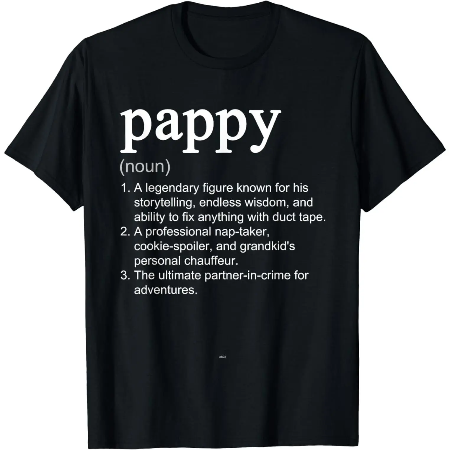 Cotton Short Sleeve Pappy Definition Funny Cool T-Shirt For Men Women