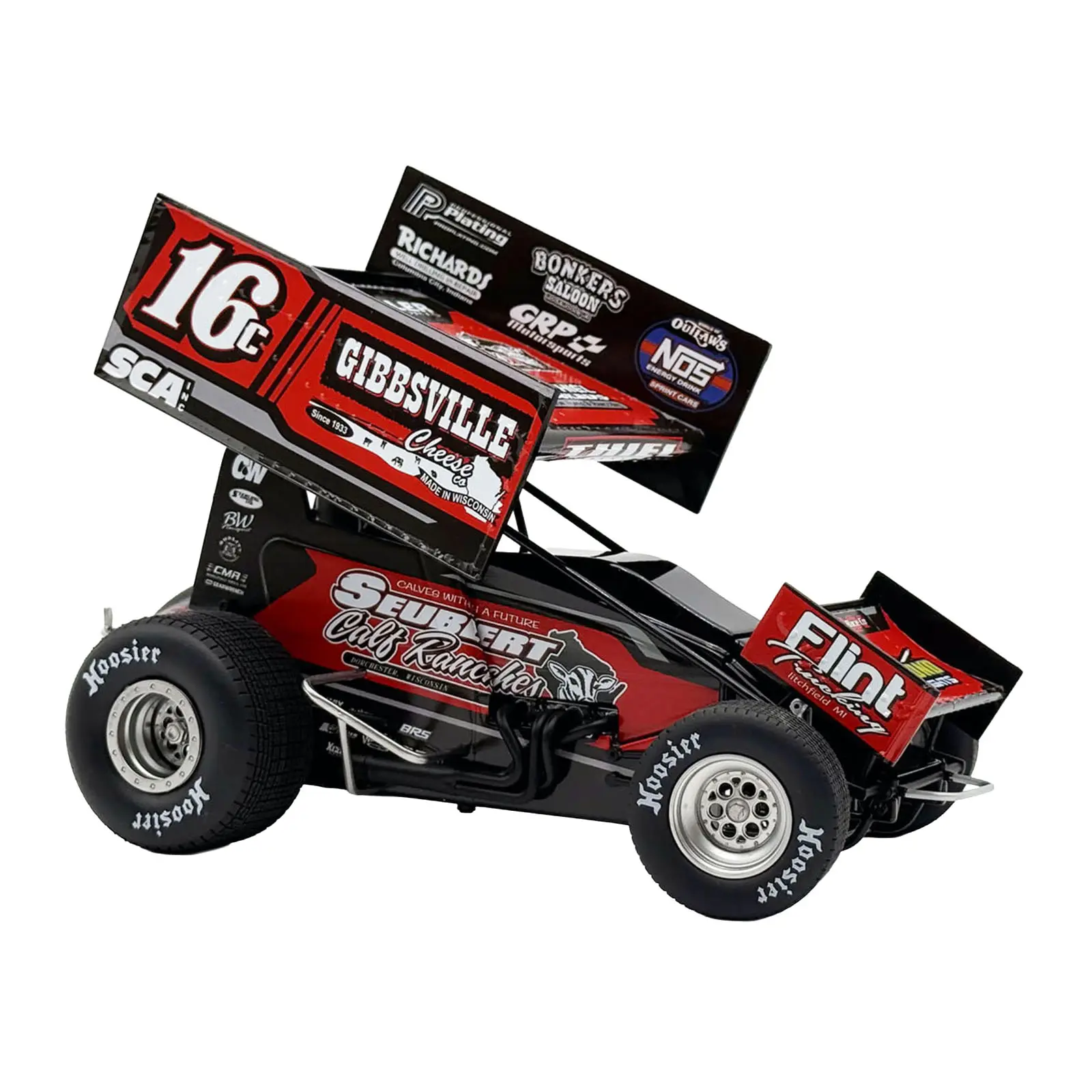 Winged Sprint Car #16C Scotty Thiel "Greg Wheeler Motorsports - Seubert Calf Ranches" (2026) 1/18 Diecast Model Car by ACME