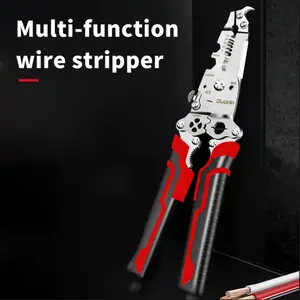 Professional Electrician Wire Stripper 1-Piece Set - Multifunctional, Foldable, Metal Material, No Assembly Required, Suitable for Cutting, Stripping, Crimping, and Tube Screwing, Ideal for Home Use and Construction Sites