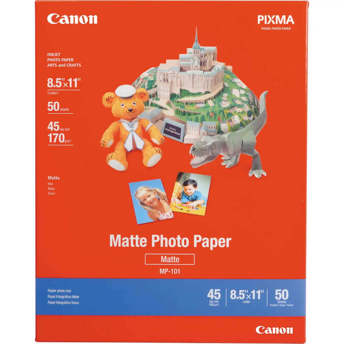 Canon Matte Photo Inkjet Paper, 8.5 mil., 8.5x11", 50 Sheets